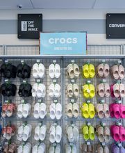 Shot of Popular Brand Section (I.e. Croc Shoe Wall)