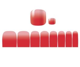 Design "Ombre Red Feet"