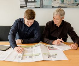 Marc und Rudolf Kraus, Geschäftsführer von Wohnbau Kraus