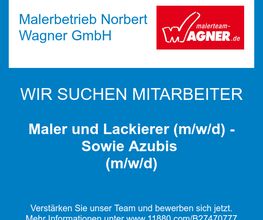 Maler und Lackierer (m/w/d) -  Sowie Azubis (m/w/d)