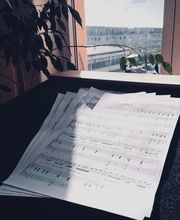 Gesangsraum innen mit Sprecherpult m Studio A im Left Style Domizil - Tonstudio Dresden