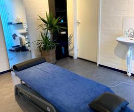 De behandelkamer bij Fysiotherapie Goes.
