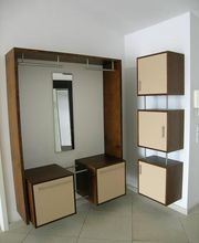 Garderobe mit Lederfronten vom Tischler