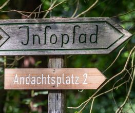 Die Wege sind gut beschildert.