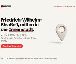 Standort Braunschweig – Friedrich-Wilhelm-Straße 1, mitten in der Innenstadt