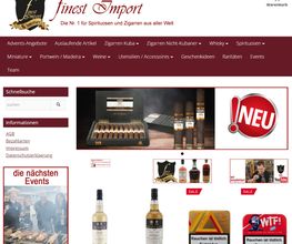 Onlineshop mit Spirituosen und Zigarren aus der ganzen Welt. Unser Sortiment zählt zu den grössten der Schweiz. Besuchen Sie unseren Onlineshop für Zigarren, Whisky, Rum, Grappa und weitere Geniesser Produkte.