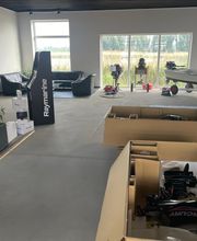 Unsere Ausstellung wird eingerichtet