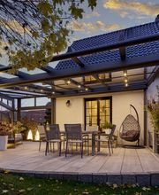 Terrassenüberdachung mit Beleuchtung
