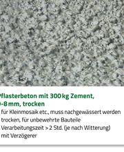 Pflasterbeton mit 300 Kg Zement, 0-8 mm, trocken