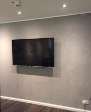 Spachteltechnik Stuccu Italiano in Grau