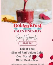 Valentine's Day Special With Large Meal 02/11-02/17