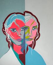 Gemälde mit Personen von Mirja Lehnart - Freiberufliche Kunstmalerin