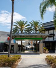 Parking Lot Entrance with Signage