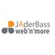 JAderBass web´n´more Logo, Webentwickler, Webentwicklung, Webdesign, Programmierung, Webconsulting, Microsoft Office Beratung & Einrichtung, VBA-Programmierung, individuelle Lösungen für Webseiten, Datenbanklösungen, Datenbankentwicklung, Wordpress-Themes & Plugin-Entwicklung, Webseitenerstellung, Webseitenoptimierung