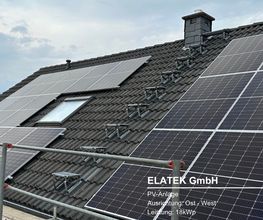 PV-Anlage in Ost-West Ausrichtung
