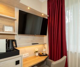 Budget-Einzelzimmer mit externem privaten Bad - Boutique Hotel Rosengarten Hamburg