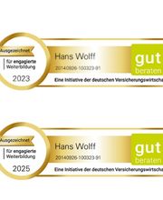 Gut beraten Siegel von HDI Versicherungen: Hans Wolff in Grasbrunn