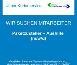 Paketzusteller – Aushilfe (m/w/d)