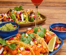Enchilada Tacos und Margaritas