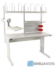 De inpaktafel allround is de meest gekozen inpaktafel combinatie in ons assortiment. Door het combineren van inpak- en administratieve werkzaamheden is deze paktafel breed inzetbaar voor elk doeleinde.