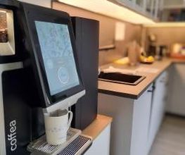 Kaffeemaschine in der Küche.
